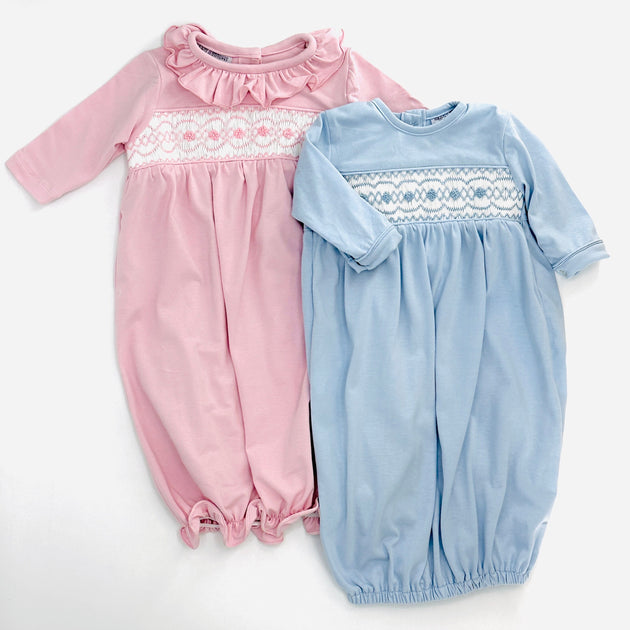Baby's Smocked Layette - Baby Claire's Dress