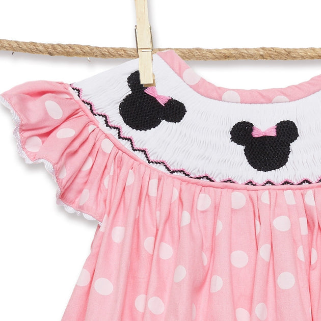 minnie smocked dress Smocked Mouse Ears Dress