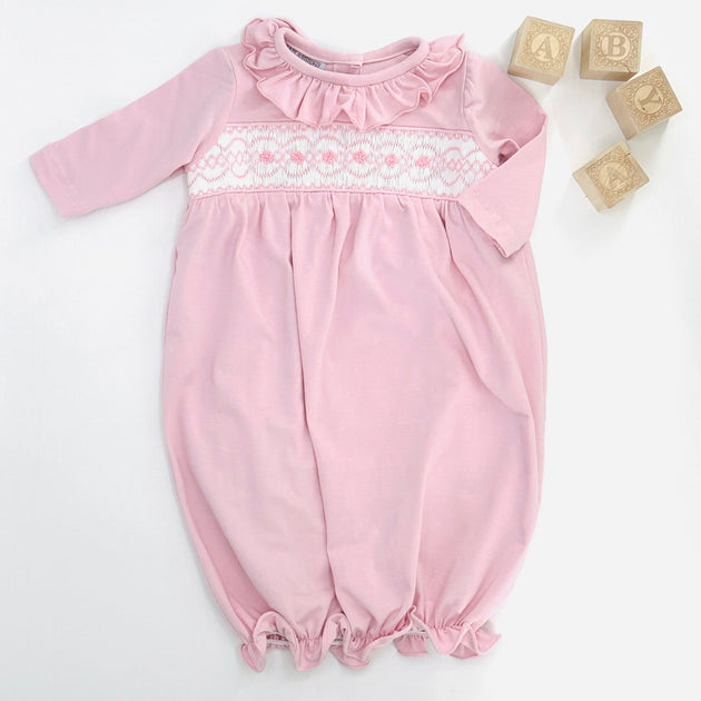 Baby's Smocked Layette - Baby Claire's Dress