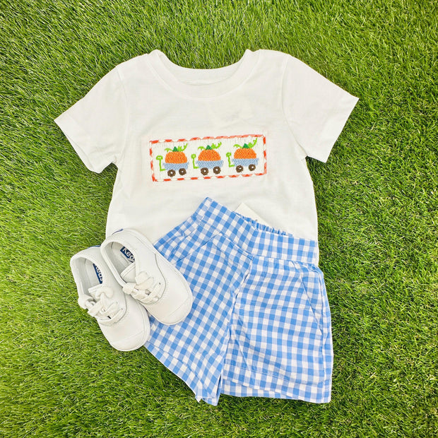 Smocked Pumpkin Boy's Shirt
