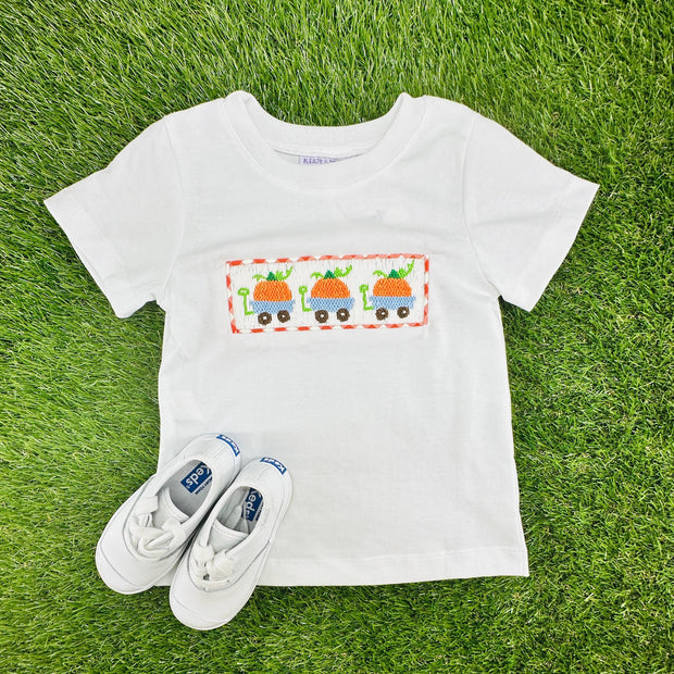 Smocked Pumpkin Boy's Shirt