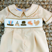 Smocked Thanksgiving Turkey Shortall