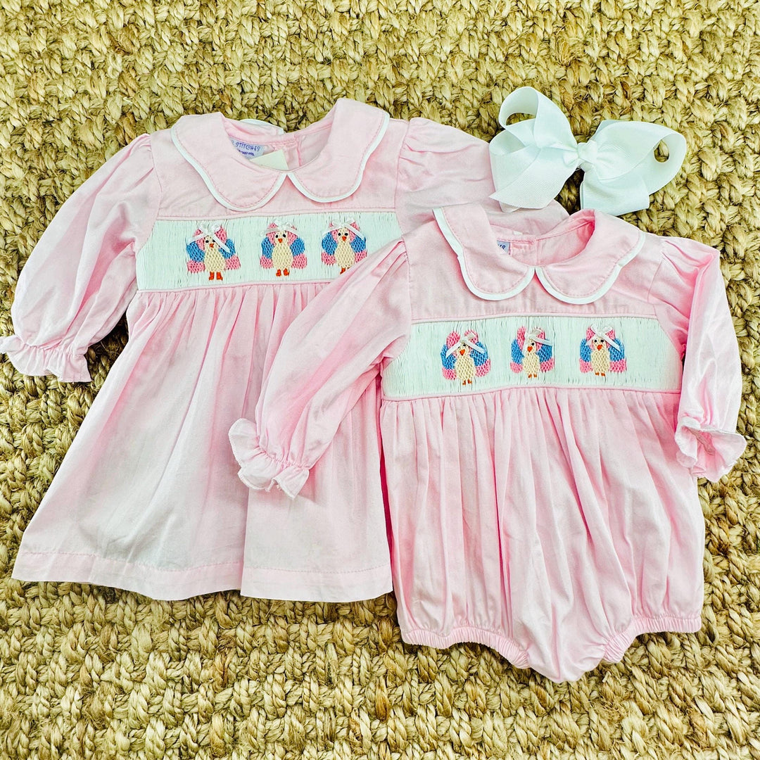 long sleeve smocked easter dress pink smocked dress Pink Smocked Dress Little Girl Dresses Heirloom smocking Easter  Dresses