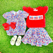 Floral Charlotte Bubble in America Liberty Print