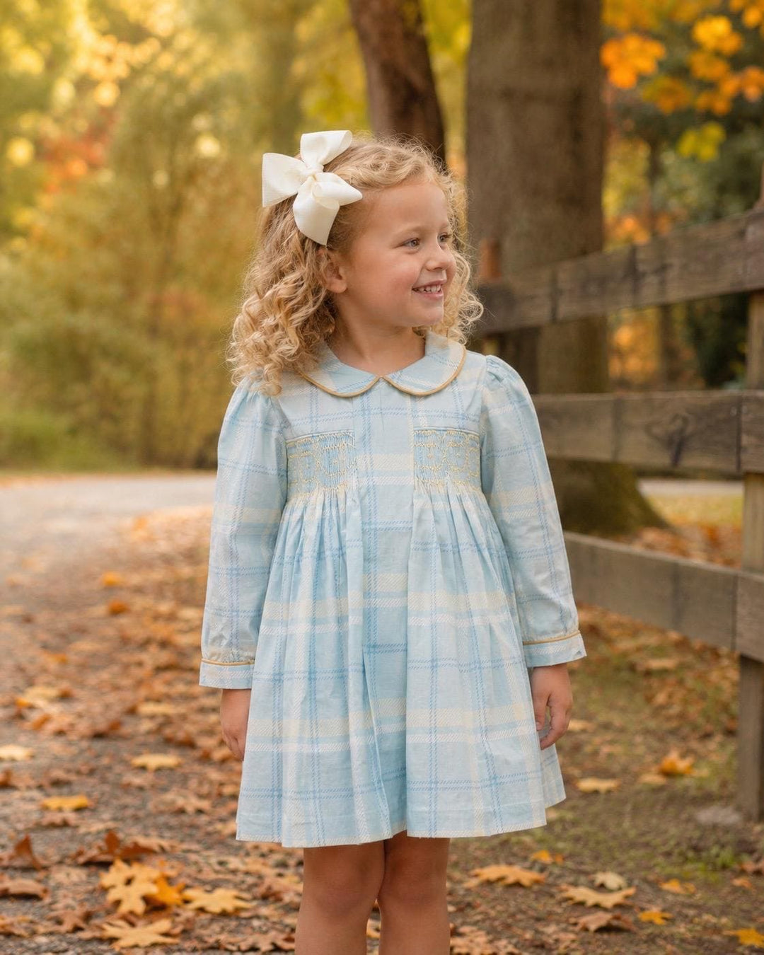 Blue Tartan Charlotte Dress