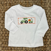 Smocked Halloween Tractor Shirt