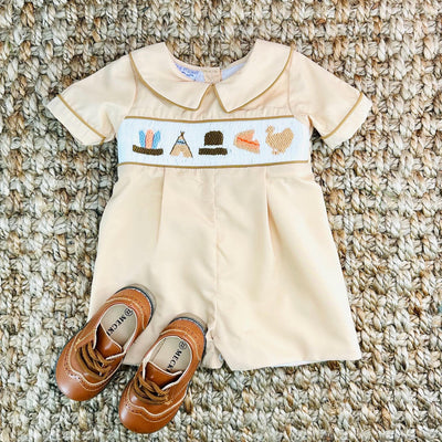 Smocked Thanksgiving Turkey Shortall