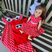 Minnie Doll Dress-Fits American Girl Doll