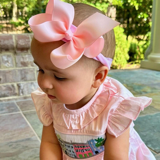 Bow Headband on Soft Stretchy Fabric