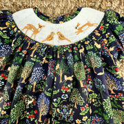 Elegant Forest Smocked Dress