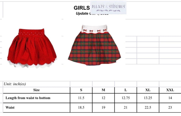 Pink Gingham Ruffle Skirt- Smocked Waist and Built in Shorts- Spring, Fall, Summer, Toddler, Girl, Tween, sibling, Easter, Big Sister 753 *E