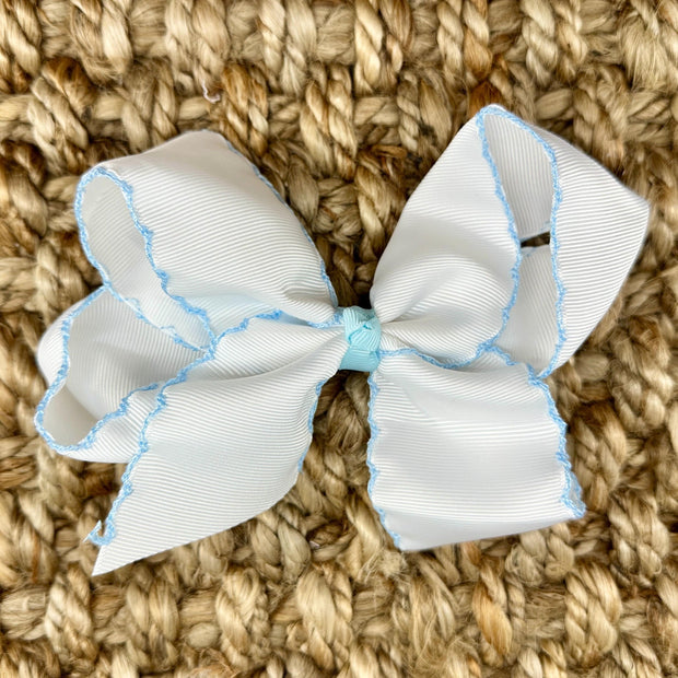 Moonstitch Hair Bow in Grosgrain Ribbon