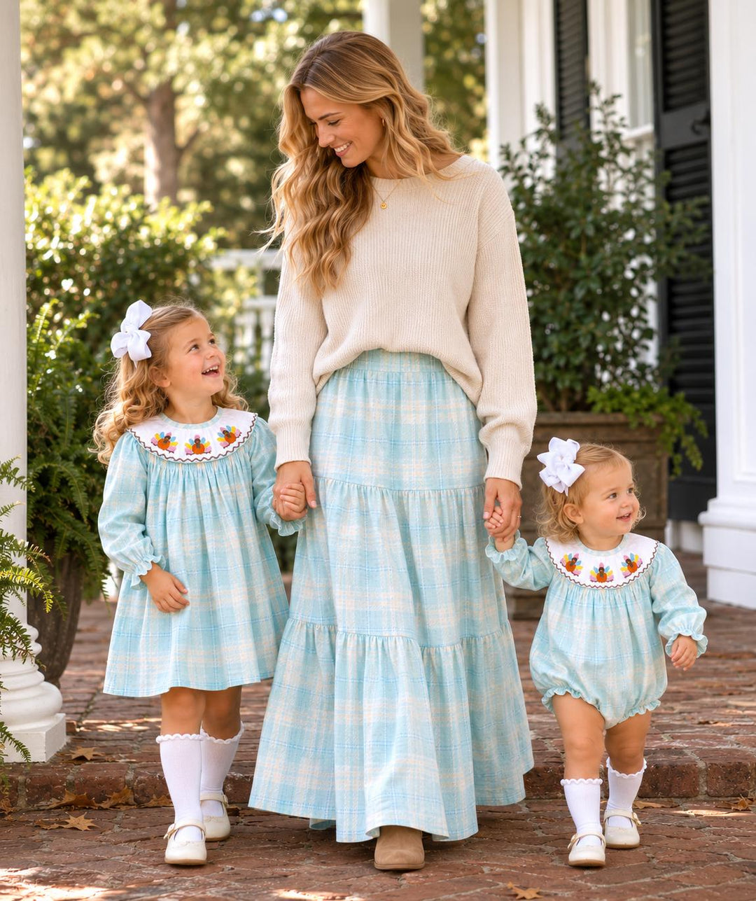 Blue Tartan Charlotte Dress – Pleats and Stitches