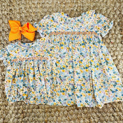 Autumn Floral Smocked London Bubble