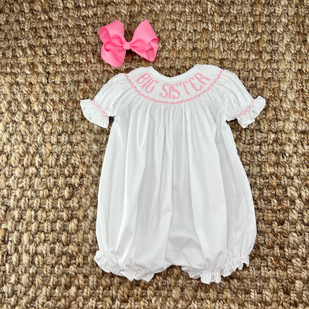 Big sister smocked dress best sale