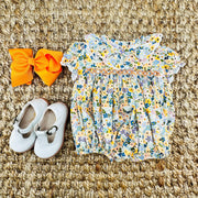 Autumn Floral Smocked London Bubble