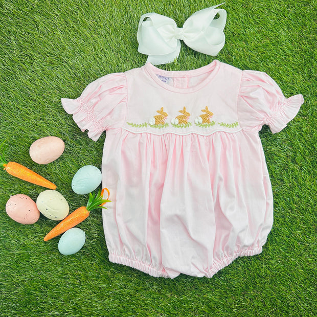 French Knot Bunny Belfort Bubble Romper