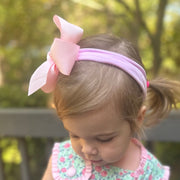Bow Headband on Soft Stretchy Fabric