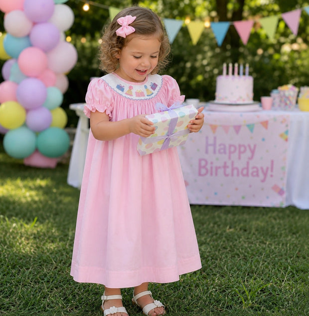 smocked birthday dress Pink Bishop Short Strapless Homecoming Dress an embroidered cupcake COLORS_Gray Size:22