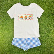 Smocked Pumpkin Boy's Shirt