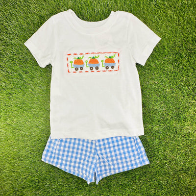 Smocked Pumpkin Boy's Shirt