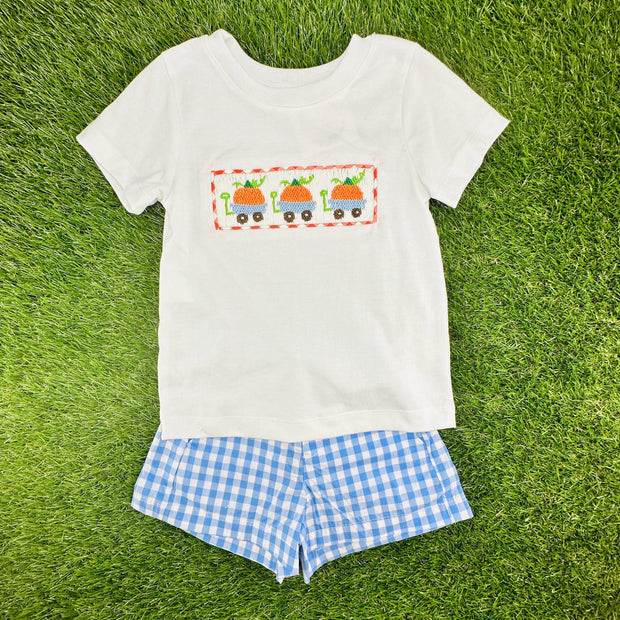 Smocked Pumpkin Boy's Shirt