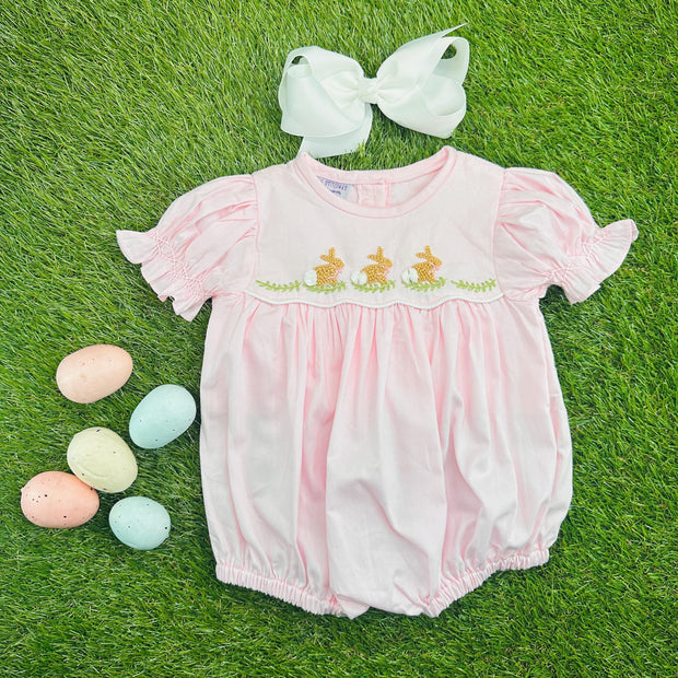 French Knot Bunny Belfort Bubble Romper