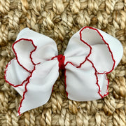 Moonstitch Hair Bow in Grosgrain Ribbon