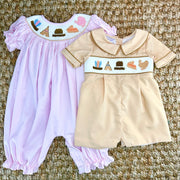 Smocked Thanksgiving Turkey Shortall