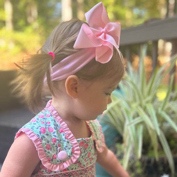 Bow Headband on Soft Stretchy Fabric