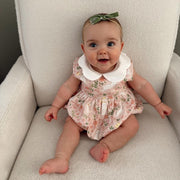 Tiered Floral Bunny Bubble Romper