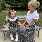 Elegant Forest Smocked Dress