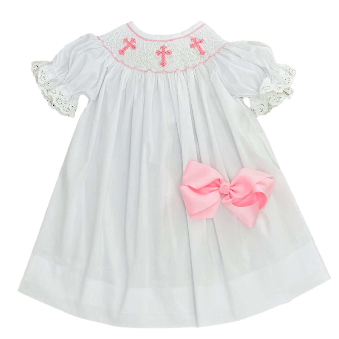 smocked cross dress Bishop Smocked Cross Bishop Dress -