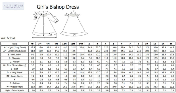 Smocked Cross Dress in White with Cream Crosses and Long Sleeves