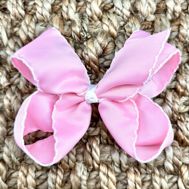 Moonstitch Hair Bow in Grosgrain Ribbon