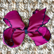 Moonstitch Hair Bow in Grosgrain Ribbon