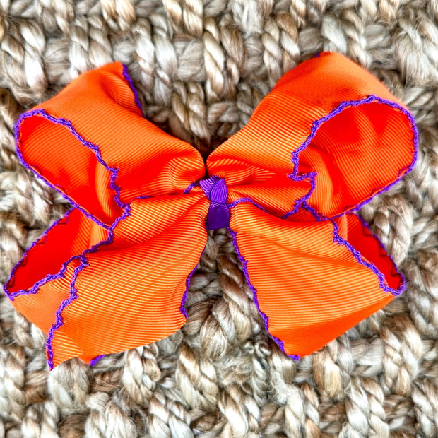 Moonstitch Hair Bow in Grosgrain Ribbon