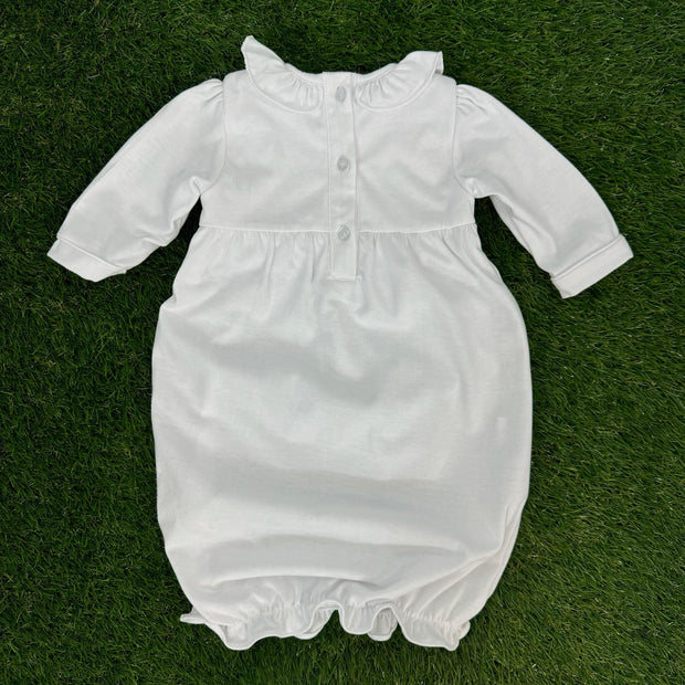 Smocked Baby Sister Layette Gown