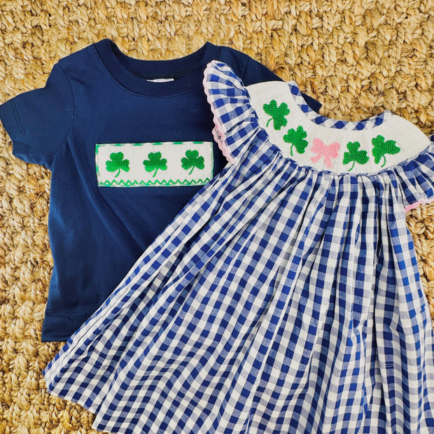 blue buffalo plaid dress Harper Dress main image 1