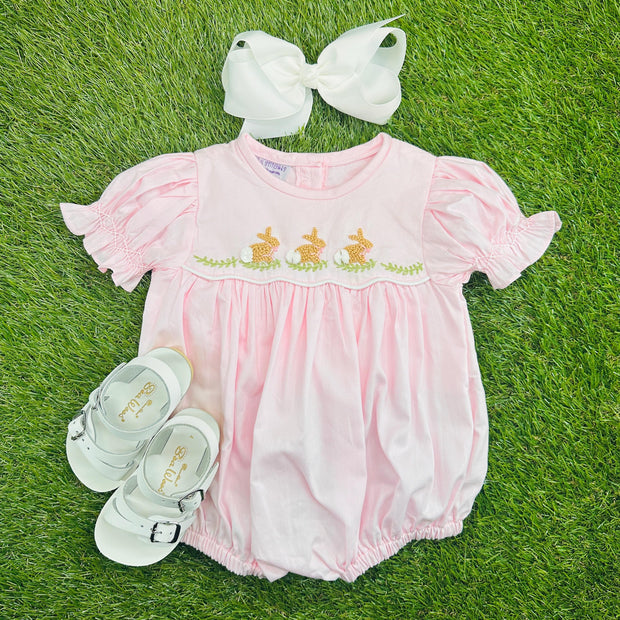 French Knot Bunny Belfort Bubble Romper