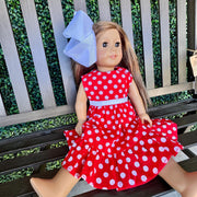 Minnie Doll Dress-Fits American Girl Doll