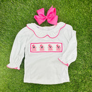 Halloween Ghost Smocked Shirt