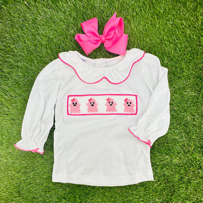 Halloween Ghost Smocked Shirt