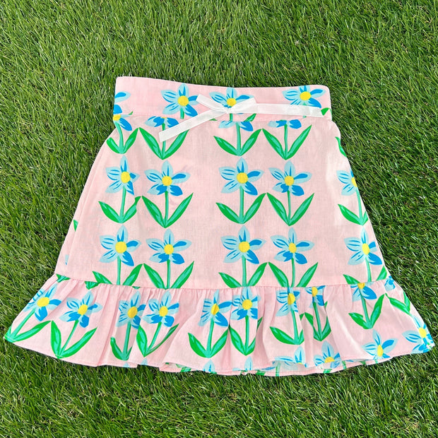 Printed Flower Girl's Skirt