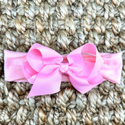 Bow Headband on Soft Stretchy Fabric