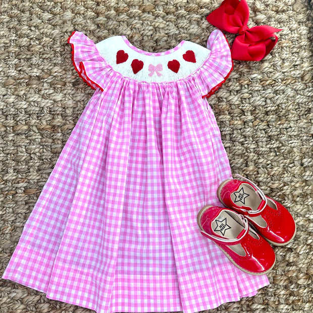 Valentine Smocked Dress