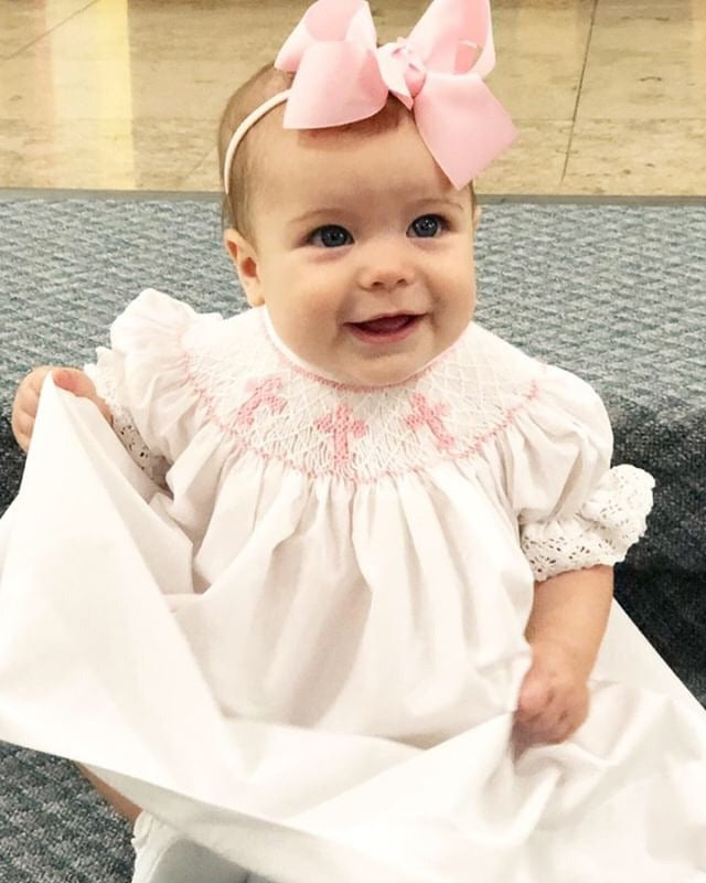smocked cross dress Smocked Cross Bishop Dress