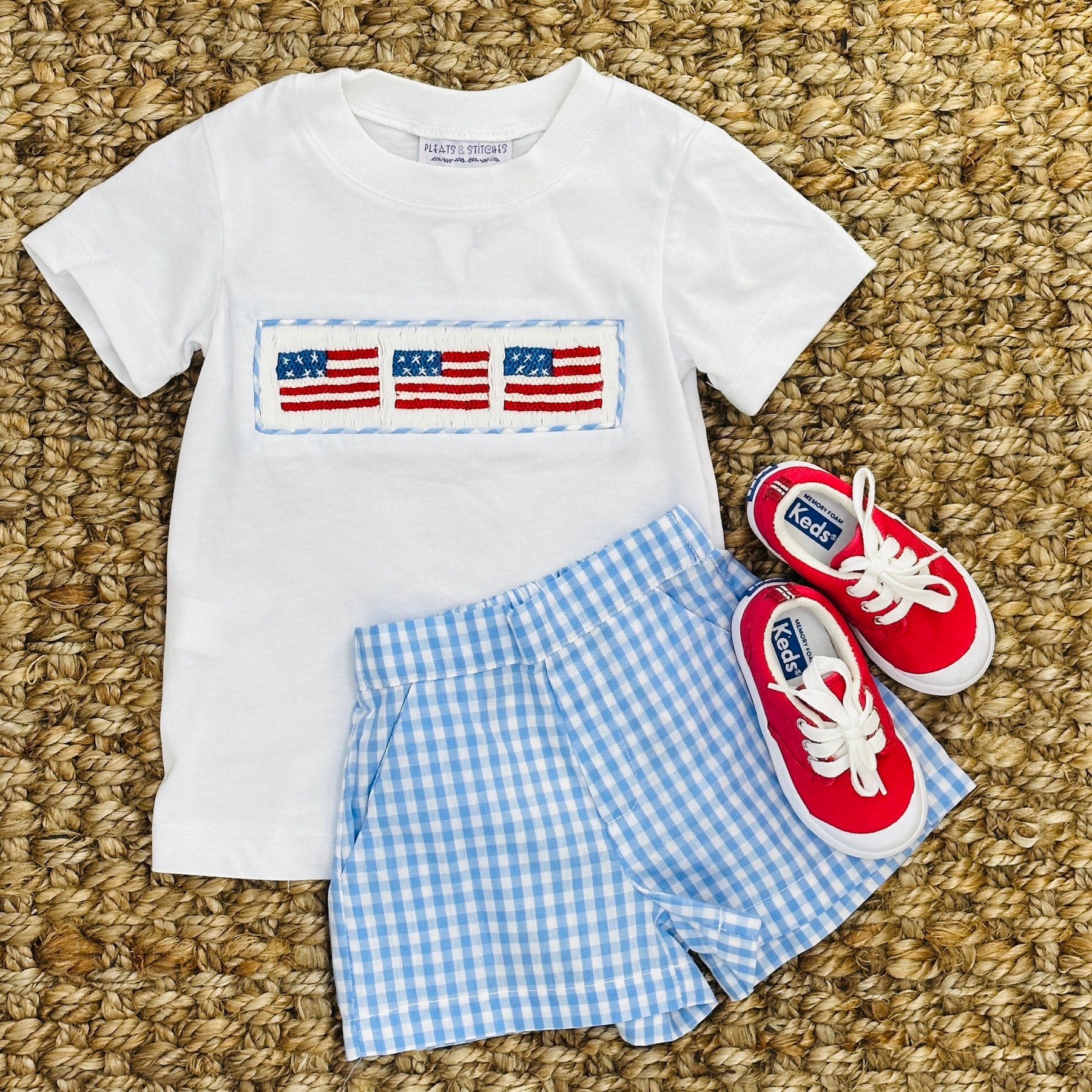 Blue Gingham Boy Shorts