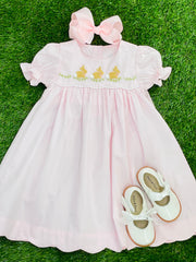 Easter Bunny French Knot Belfort Dress