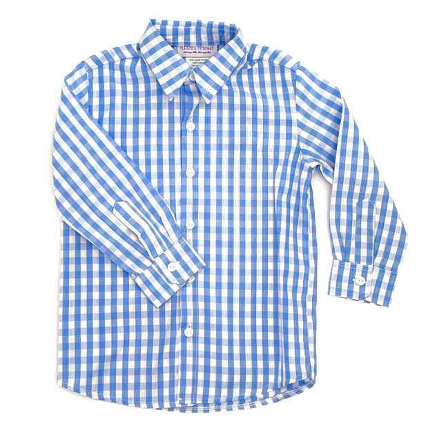 Classic Blue Gingham Oxford Shirt